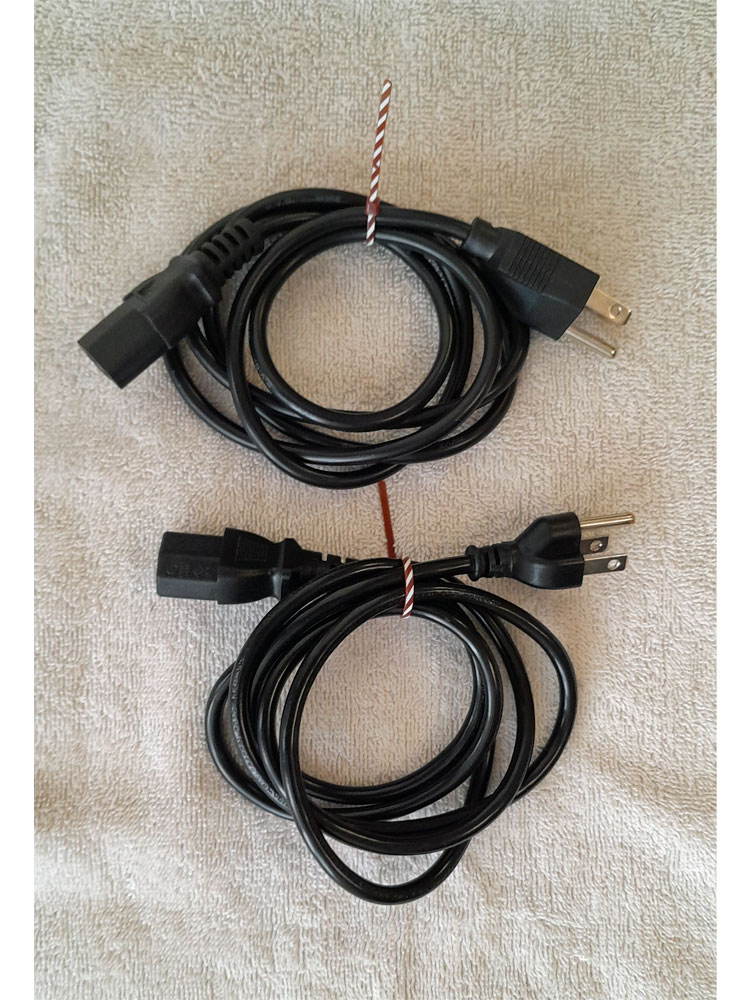 Electronic equipment AC power cords 125v